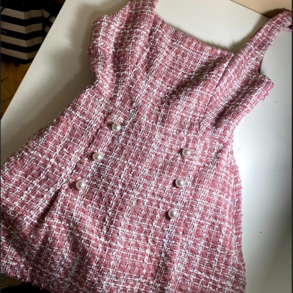 tweed jumpsuit. forever 21. size S